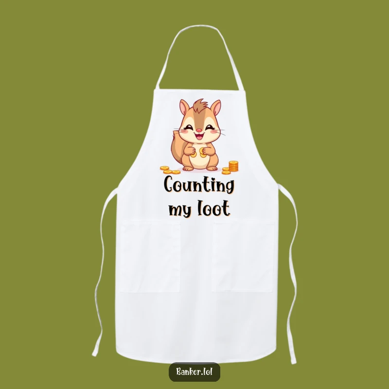 Funny Squirrel Chef Apron: Cook Up Laughs in Style!