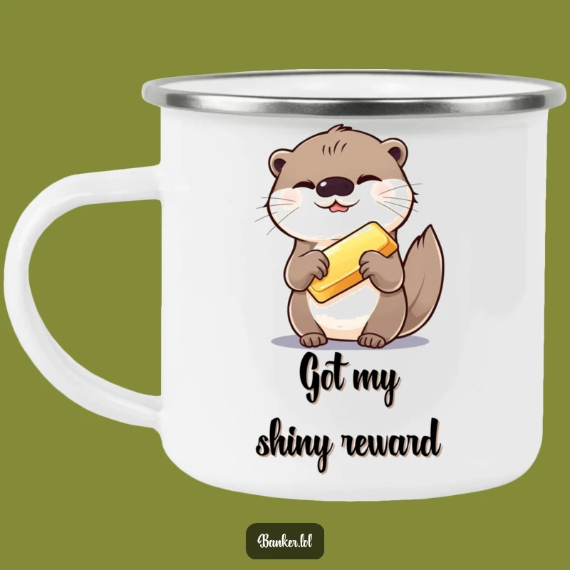 Funny Otter Gold Bar Camping Mug: Hilarious Adventures Await!