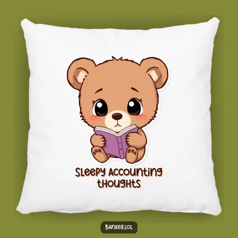 Funny Bear Cub Dream Pillow: Cozy Comfort & Curious Charm!