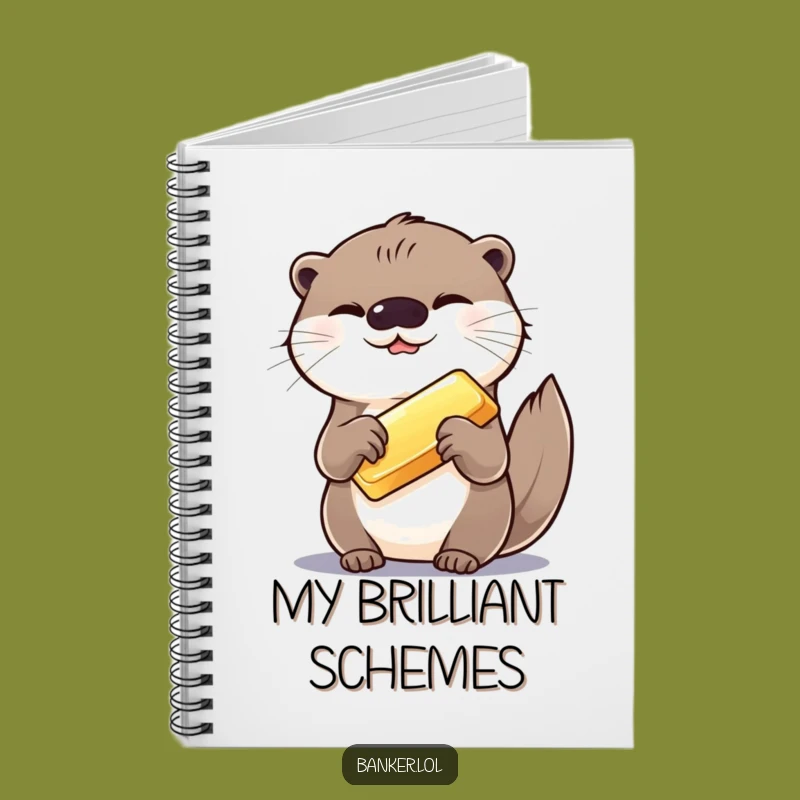 Funny Otter Gold Bar Notebook: Jot Down Hilarious Ideas!