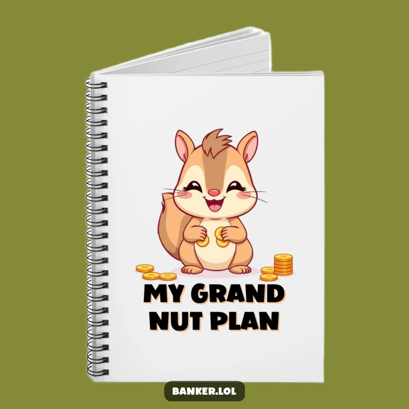 Funny Squirrel Savings Journal: Jot Down Your Fortune Hilariously!