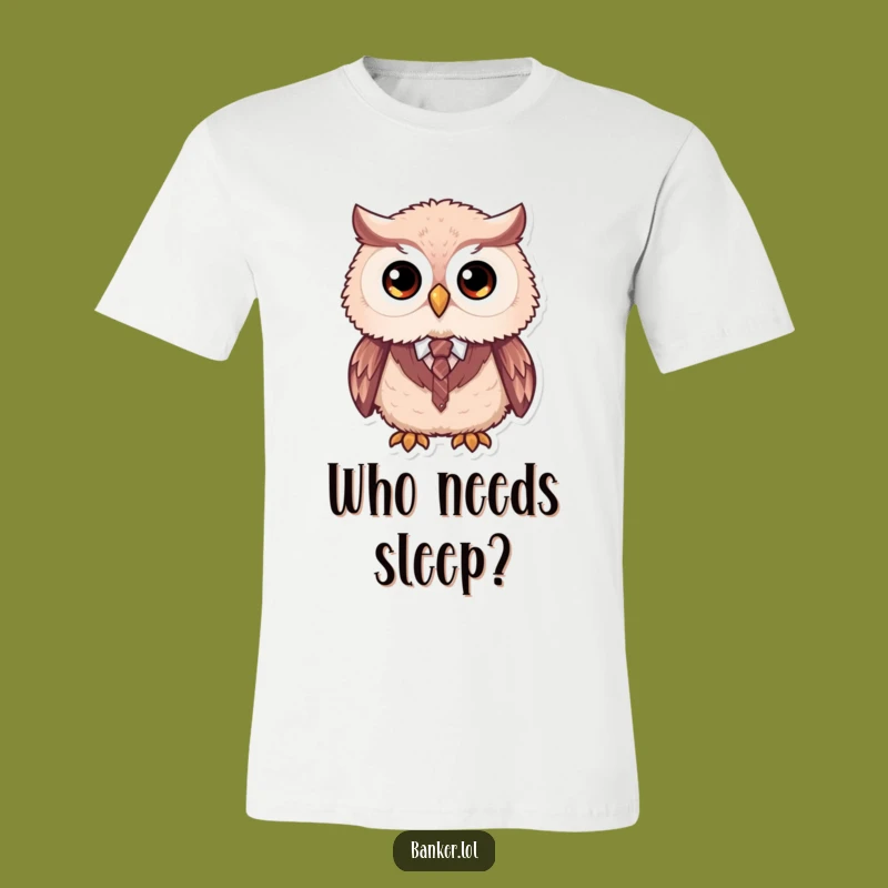 Funny Owl Formal T-Shirt: Dapper Vest & Tie Tee, Ideal Funny Gift for Smart Dressers