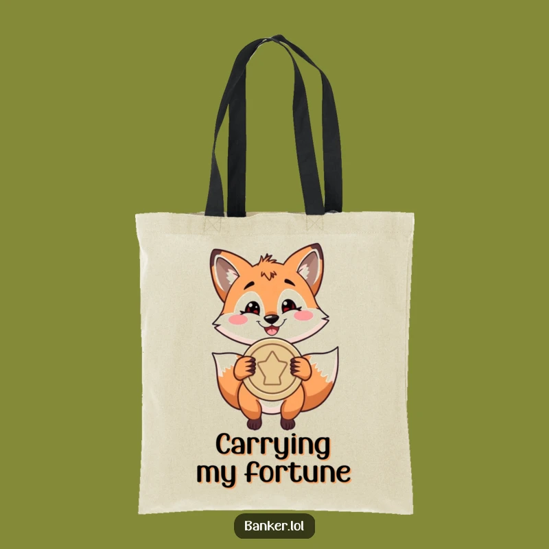 Funny Fox Coin Tote Bag - Stylish and Hilarious Accessory for the Nimble